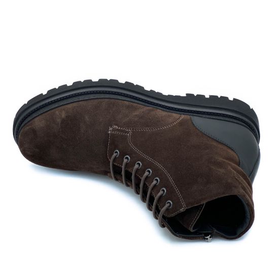 Ботинки Giampieronicola коричневые замшевые МЕХ - фото 5, 