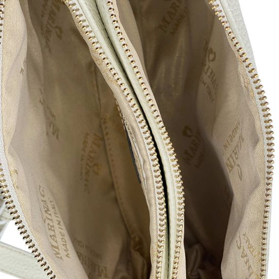 Сумка-Клатч сдвоенный Marina Creazioni белая кожаная - фото 5, B6518 MC BIANCO