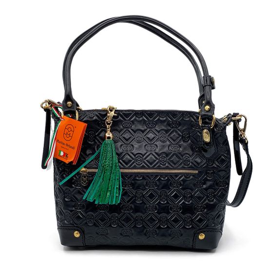 Сумка Marino Orlandi черная кожаная - фото 1, 