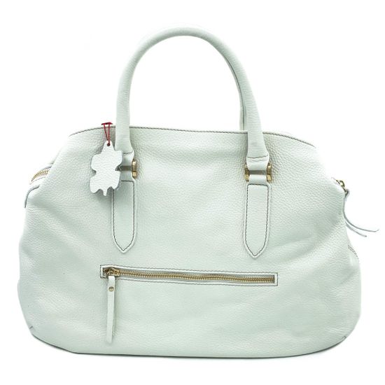 Сумка Marina Creazioni белая кожаная - фото 3, 