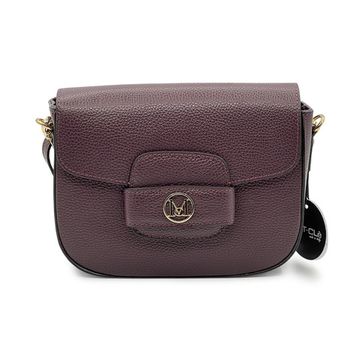 Сумка кросс-боди MOT-CLE кожаная бордовая - фото 1, VNT MOT BORDO