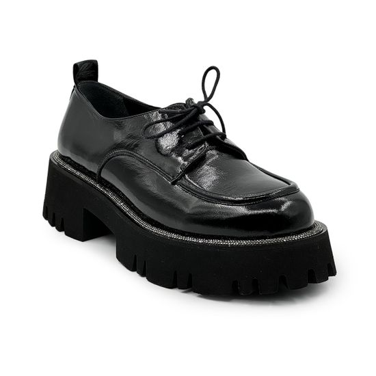 Полуботинки LAB MILANO наплак черный демисезонные - фото 2, 3124 LAB NERO