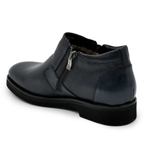 Ботинки Mario Bruni синие кожаные на меху - фото 3, 14857 MB BLU