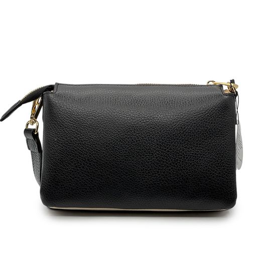 Сумка кросс-боди MOT-CLE кожаная черная - фото 3, 