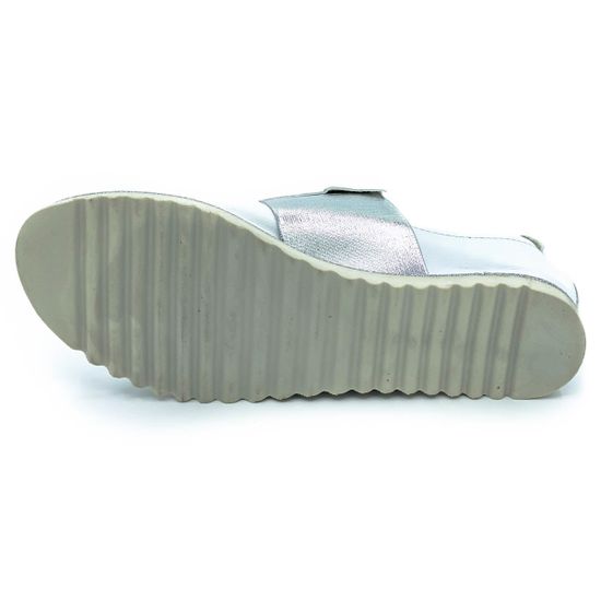 Слипоны Cover белые кожаные с открытым носом - фото 4, 