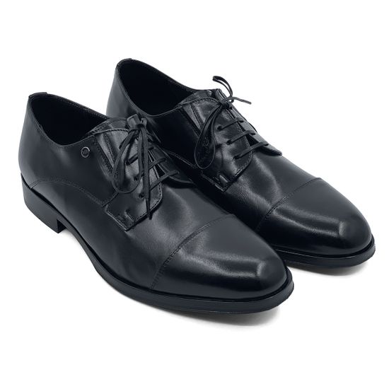 Туфли Дерби Mario Bruni кожаные черные - фото 7, 64455 MB