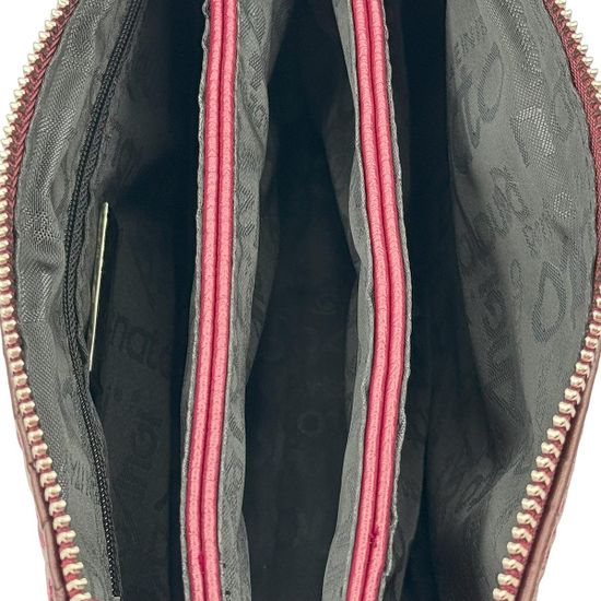 Клатч Renato Angi бордовый кожаный плетенный - фото 6,