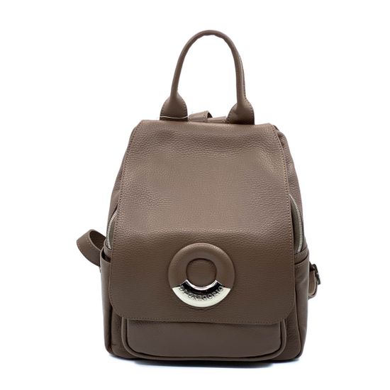 Рюкзак Di Gregorio бежевый кожаный - фото 1, 