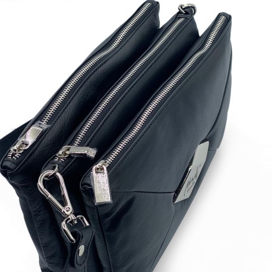 Сумка Renato Angi черная кожаная - фото 4, 