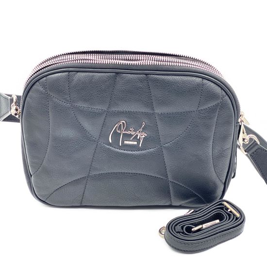 Сумка кросс-боди Renato Angi черная кожаная - фото 7, 