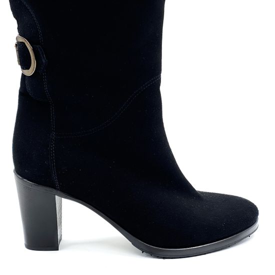 Сапоги Le Pepe черные замшевые демисезонные - фото 6, A252750 PEP