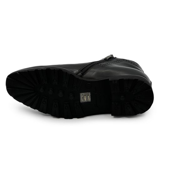 Ботинки GIAMPIERONICOLA черные кожаные на шерстяной подкладке - фото 4, A45220 GPN