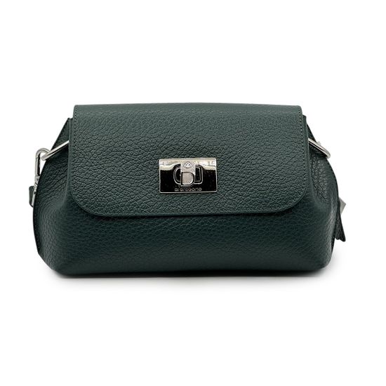 Сумка Di Gregorio зеленая кожаная - фото 1,