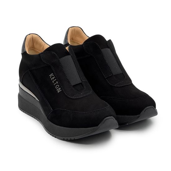 Полуботинки KELTON черные замша/лак демисезонные - фото 8, AJ4111 KEL DEMI