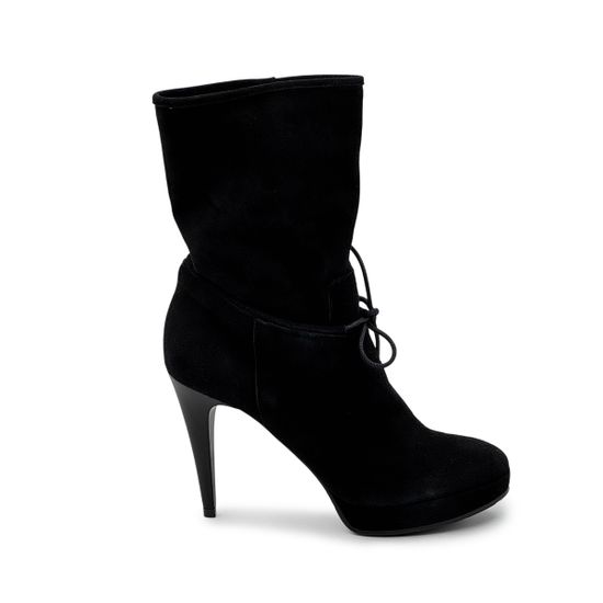 Полусапоги Ilian Fossa черные замшевые на меху - фото 1, 2022 FOS