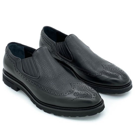 Ботинки Giampieronicola черные кожаные демисезонные - фото 7, 