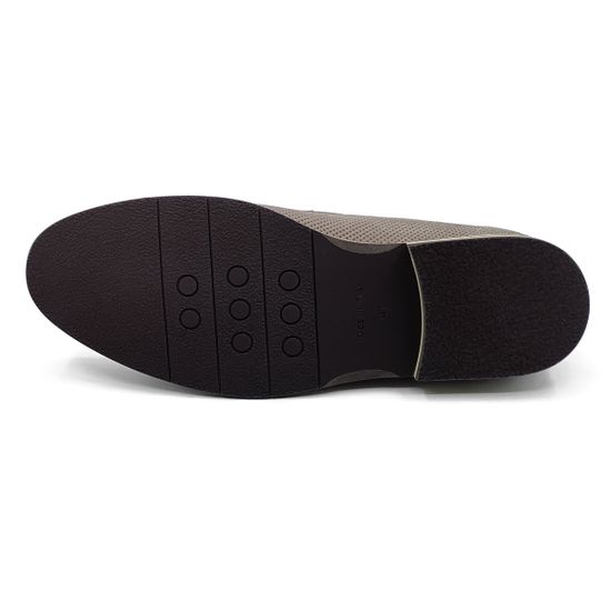 Слипоны GiamPieroNicola бежевые из перфорированного нубука - фото 4, 38301A GPN BEIGE