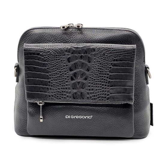 Клатч Di Gregorio черный кожаный - фото 1, 8680 DG NERO2026