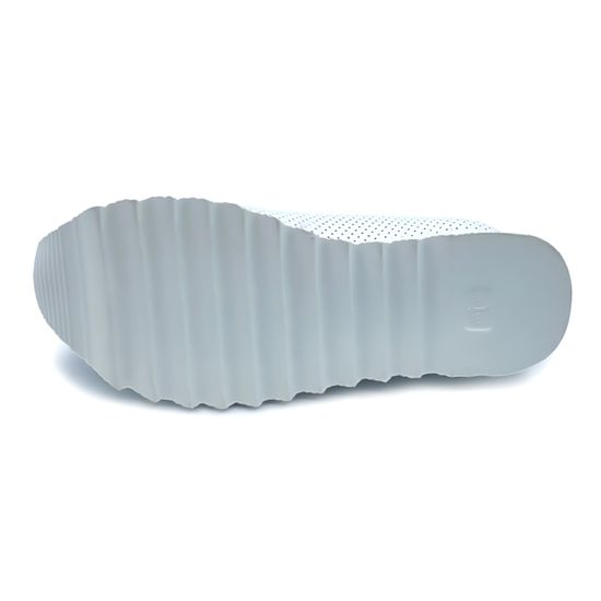 Кеды Lab Milano белые кожаные с перфорацией - фото 4, 