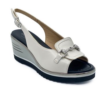 Босоножки Donna Soft бежевые кожаные - фото 2, DS2054 DS