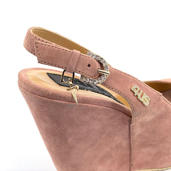Босоножки Cesare Paciotti замшевые розовые - фото 6, 