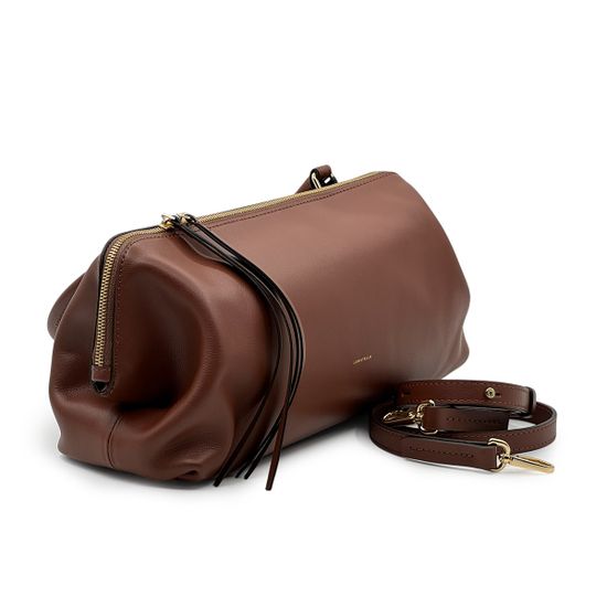 Сумка Loristella коричневая кожаная - фото 2, 3195 LS COGNAC