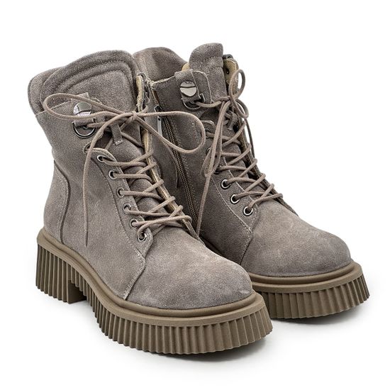 Ботинки LAB MILANO замшевые бежевые на байке - фото 8, 4112072SA LAB