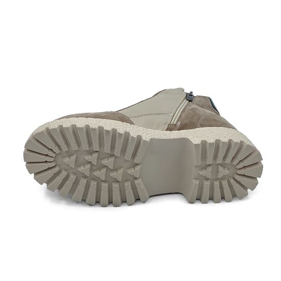 Ботинки Lab Milano бежевые замша/кожа на меху - фото 4, 06022511 LAB