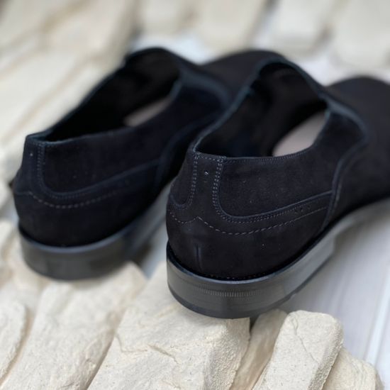 Туфли Bruno Antolini черные замшевые - фото 10, 