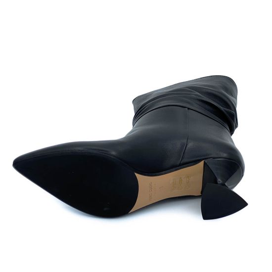 Ботильоны Tiffi черные кожаные демисезонные - фото 4, 