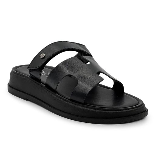 Сабо женские CVCOVER черные кожаные - фото 2, 1623-3 COV NERO