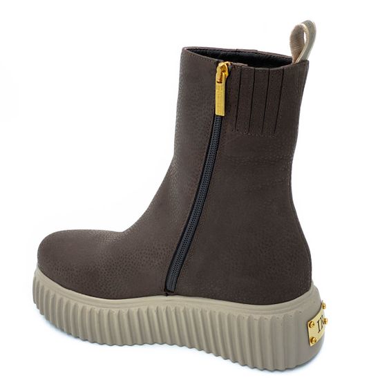 Ботинки Ilasio Renzoni коричневые кожаные Байка - фото 3, 