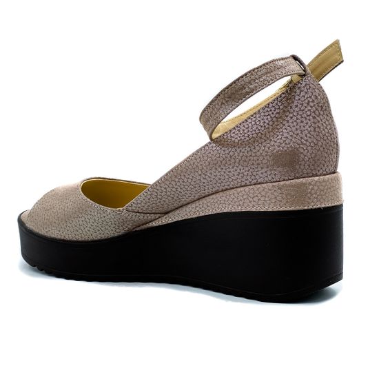 Босоножки Cover бронзовые кожаные - фото 3, 