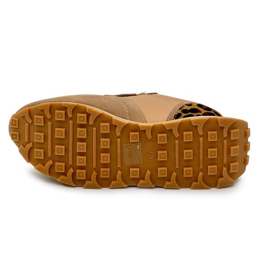 Кроссовки женские NILA NILA кожа/замша бежевая/леопард - фото 4, NO6742 NIL BEIGE LEO