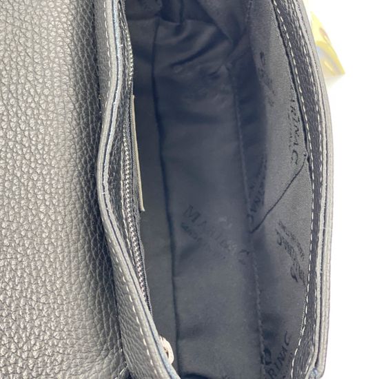 Сумка Marina Creazioni черная кожаная - фото 4, 