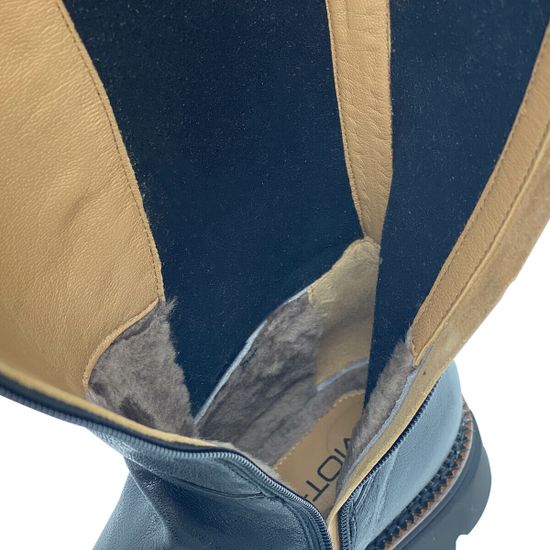 Сапоги MOTCLE черные кожаные евромех - фото 7, MOT2457M MOT