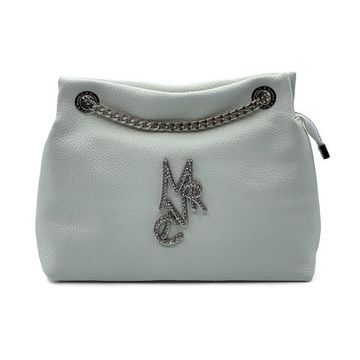 Сумка Marina Creazioni белая кожаная - фото 1, B5498 MC BIANCO