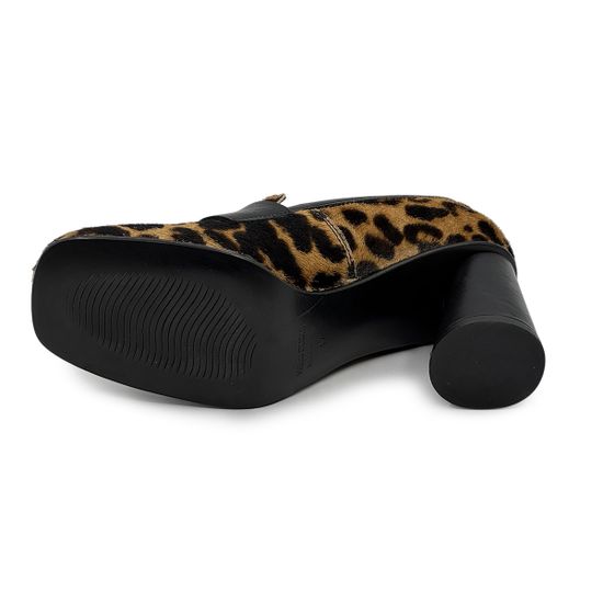 Туфли Mimmu леопардовые пони черный каблук - фото 4, F807K2 MIM CAVALLINO NERO