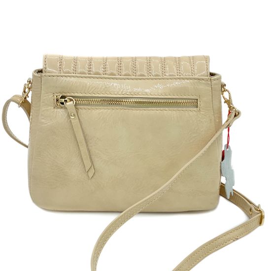 Сумочка Marina Creazioni бежевая кожаная маленькая - фото 3, 