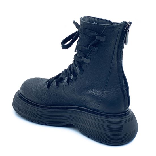 Ботинки 7AM черные кожаные демисезонные - фото 3, 