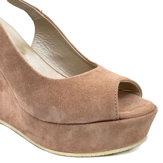 Босоножки Kelton бежевые замшевые - фото 6, H0931 KEL FANGO