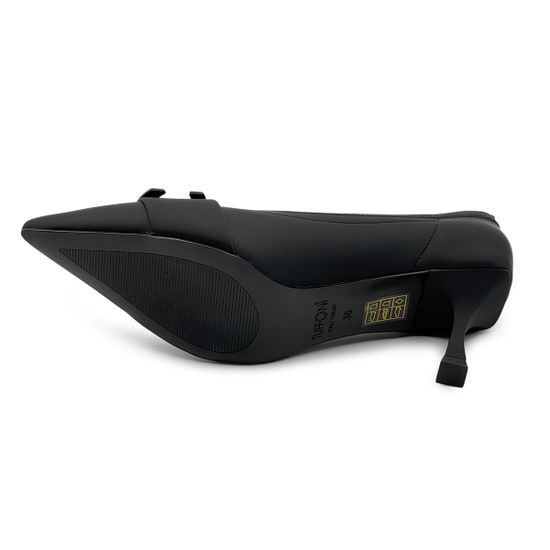 Туфли TUFFONI черные кожаные стрейч - фото 4, 1425011TLL TUF NERO