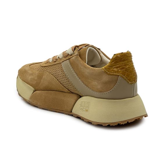 Кроссовки NILA&amp;NILA бежевые замшевые - фото 3, NO9220 NIL BEIGE