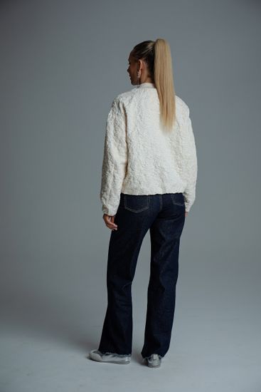 Бомбер Tuffoni молочный(светло-бежевый) - фото 3, 7726023 TUF MILK