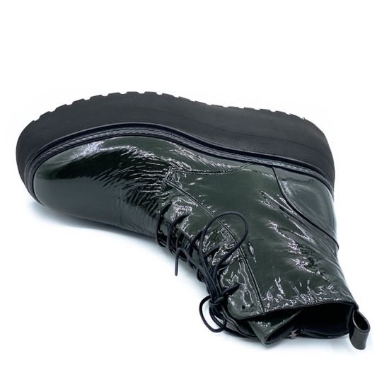 Ботинки Fru.it зеленые наплак Байка - фото 5, 