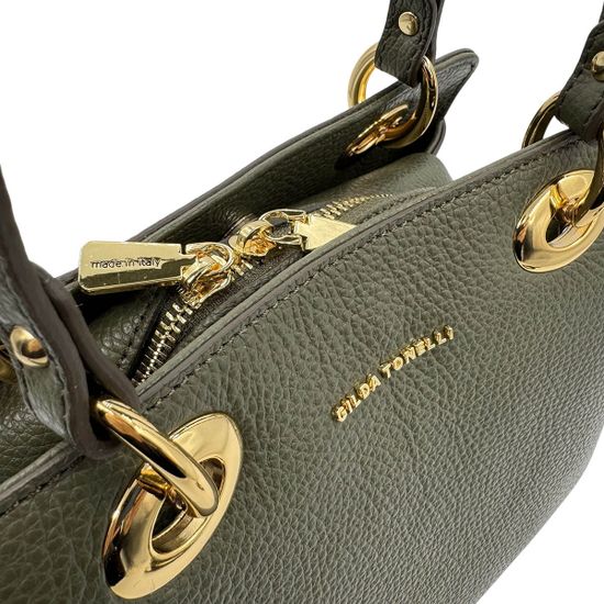 Сумка Gilda Tonelli зеленая кожаная - фото 4, 1902 TON VERDE