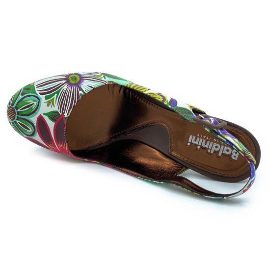 Босоножки Baldinini мультиколор кожаные - фото 4, 