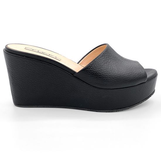 Сабо Tiffi черные кожаные - фото 1, 405/Z60 TI