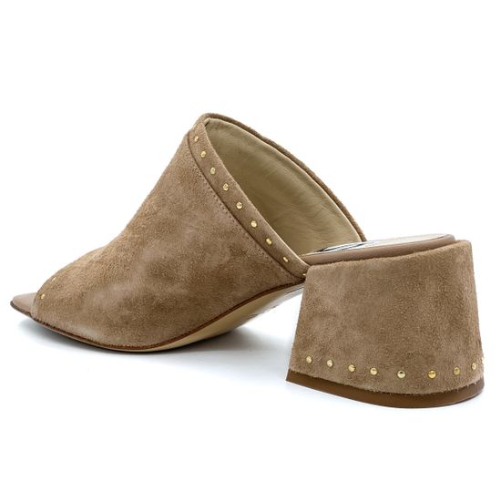 Сабо DiGiada бежевые замшевые - фото 3, 1002 GIA