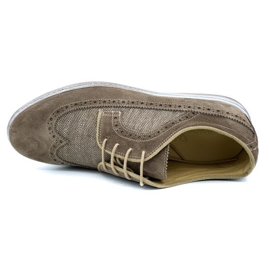 Ботинки Giampieronicola бежевые замшевые - фото 5, 